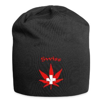 Swiss, Schweiz, Switzerland - Jersey-Beanie - Schwarz - Vorne
