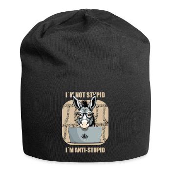 Smart Nerd Ass - Jersey Beanie - black - Front