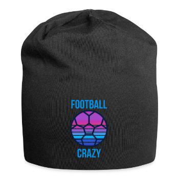FOOTBALL PRESONALISE GIFT, FOOTBALL CRAZY - Jersey Beanie - black - Front