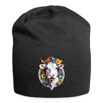 BLÜHENDE KUH - Jersey-Beanie - Schwarz - Vorne