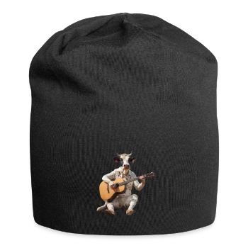 cow ox guitar - Jersey Beanie - black - Front