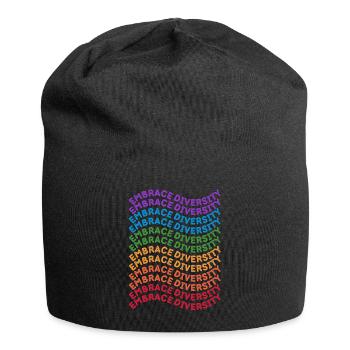 Lgbt. Vielfalt annehmen - Jersey-Beanie - Schwarz - Vorne