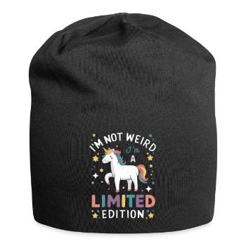 Je ne suis pas bizarre, je suis une édition limitée - Licorne - Bonnet en jersey - noir - Devant