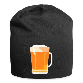 Bier Flsche Krug Saufen Junggesellenabschied 3 - Jersey-Beanie - Schwarz - Vorne
