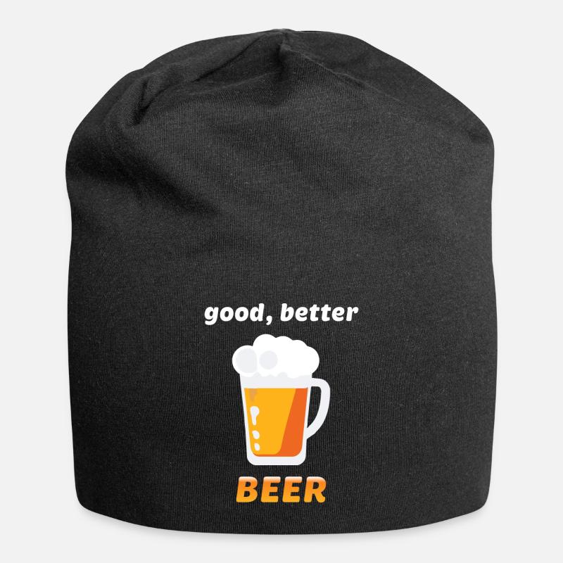 Bouteille de bière Mug Booze Enterrement de vie de garçon 7 - Bonnet en jersey - noir
