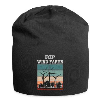 Wind Farms RIP No to Wind Energy - Jersey Beanie - black - Front