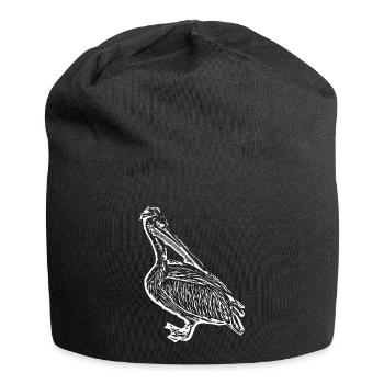 Pélicans Oiseaux Oiseaux Pelecanus - Bonnet en jersey - noir - Devant