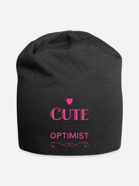 Birthday present - Jersey Beanie - black