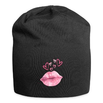 Sweet love - Jersey-Beanie - Schwarz - Vorne