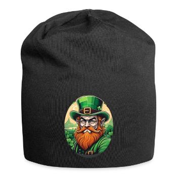 Lutin Trèfle de la Saint-Patrick - Bonnet en jersey - noir - Devant