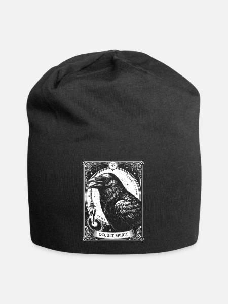 Okkulter Geist Rabe Pendel - Jersey-Beanie - Schwarz
