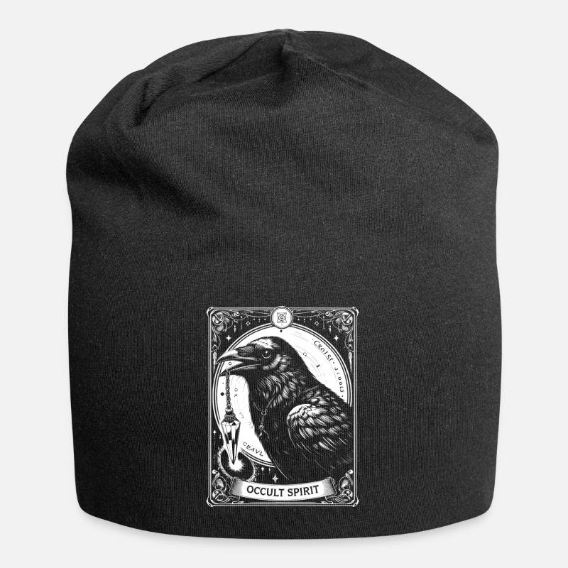 Okkulter Geist Rabe Pendel - Jersey-Beanie - Schwarz