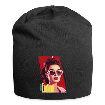 Femme Iconique - Bonnet en jersey - noir - Devant