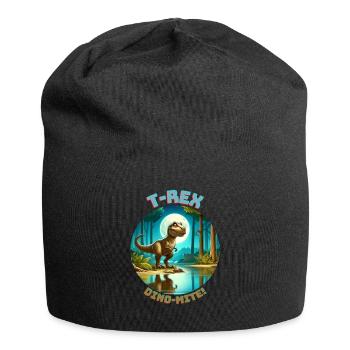 T Rex7 - Jersey Beanie - black - Front