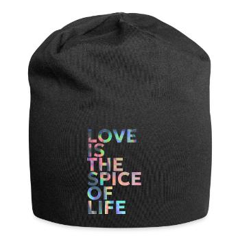 LOVE IS THE SPICE OF LIFE - Jersey Beanie - black - Front
