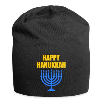 HAPPY HANUKKAH - Jersey-Beanie - Schwarz - Vorne
