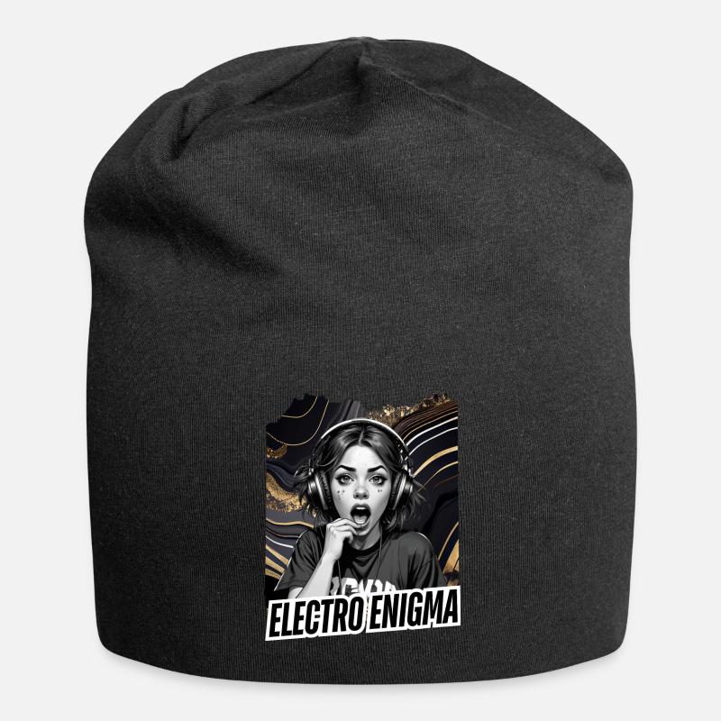 Electro Enigma - Jersey Beanie - black