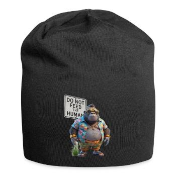 Gorilla Urlaub Unfug - Jersey-Beanie - Schwarz - Vorne