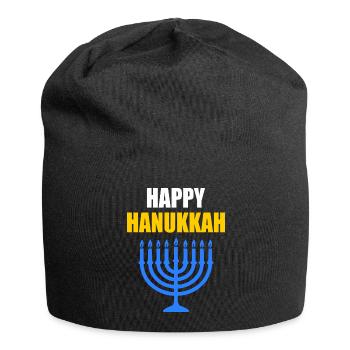 HAPPY HANUKKAH - Jersey-Beanie - Schwarz - Vorne
