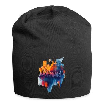 Dortmund - Jersey-Beanie - Schwarz - Vorne