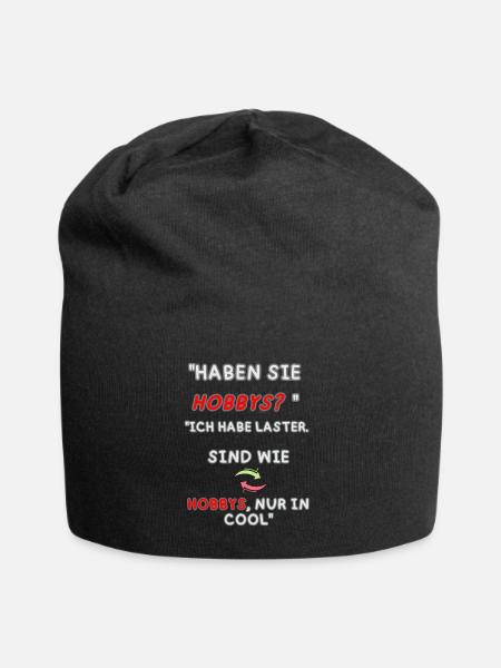 "Vices instead of hobbies" - Jersey Beanie - black