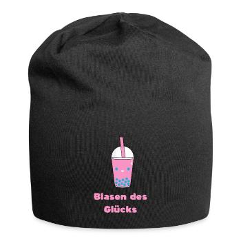 Blasen des Glücks - Jersey-Beanie - Schwarz - Vorne