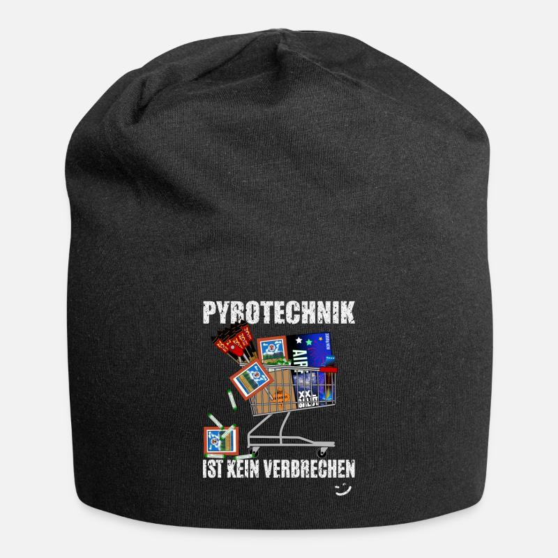 Pyrotechnik ist kein Verbrechen - Jersey-Beanie - Schwarz