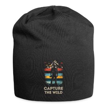 Fotografie Naturfotografie Tierfotografie - Jersey-Beanie - Schwarz - Vorne