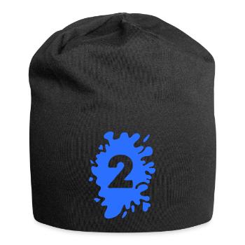 Klecks 2 - Jersey-Beanie - Schwarz - Vorne