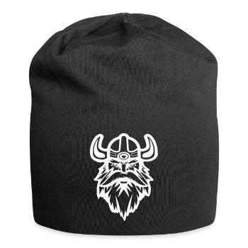 Wikinger - Jersey-Beanie - Schwarz - Vorne