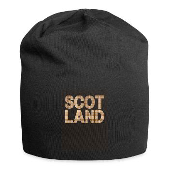 Schottland Tartan Schriftzug Dudelsack Highlands - Jersey-Beanie - Schwarz - Vorne