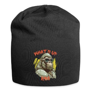 Whats Up Bro - Jersey Beanie - black - Front