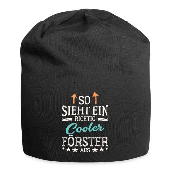 So sieht ein richtig cooler Förster aus - Jersey-Beanie - Schwarz - Vorne