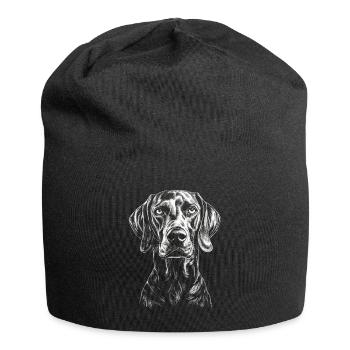 Weimaraner Portrait Hunting Dog Hunting Dogs Dogs - Jersey Beanie - black - Front