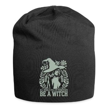 Lustiger Hexenspruch für Frauen - Jersey-Beanie - Schwarz - Vorne