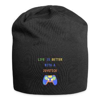 Kind Zocker zocken - Jersey-Beanie - Schwarz - Vorne