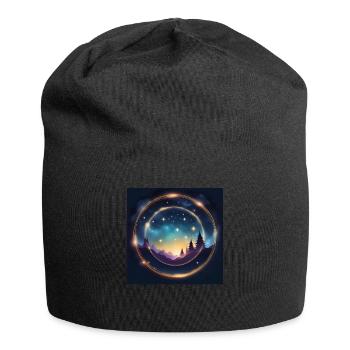 Leo Leo Zodiac Gift Idea - Jersey Beanie - black - Front