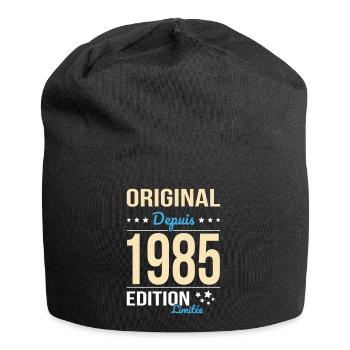40 Jahre Jubiläum - Original seit 1985 - Jersey-Beanie - Schwarz - Vorne
