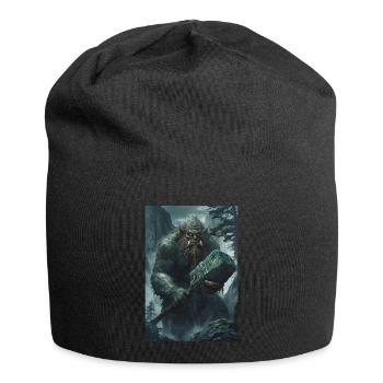 Riese Norwegen Mythologie Geschenk - Jersey-Beanie - Schwarz - Vorne