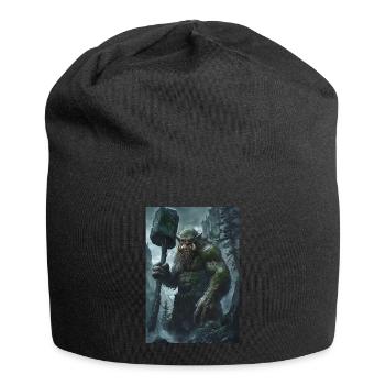 Riese Giant Norwegen Geschenk - Jersey-Beanie - Schwarz - Vorne