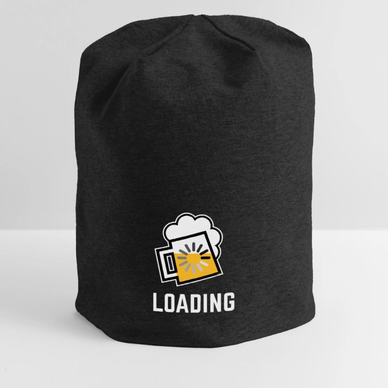 Beer Loading (Drinking In Progress / Negative / \) Jersey Beanie