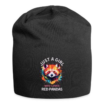 Panda roux coloré Drôle de dicton pour les femmes - Bonnet en jersey - noir - Devant