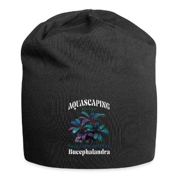 Aquascaping – Keep Calm and Plant Bucephalandra - Jersey Beanie - black - Front