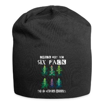 Cannabis Six Pack - Jersey-Beanie - Schwarz - Vorne