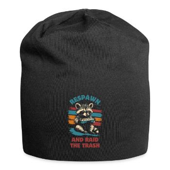 Raccoon Gaming Video Games Gamer - Jersey Beanie - black - Front