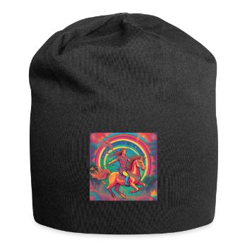 Sagittaire Astrologie Astro Gift - Bonnet en jersey - noir - Devant