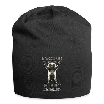 Vilain raton laveur avec 2 pistolets - Bonnet en jersey - noir - Devant