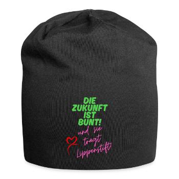 Zukunft - Jersey-Beanie - Schwarz - Vorne
