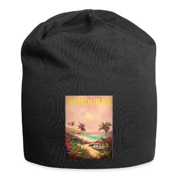 Honduras Stolz Herkunft Geschenk - Jersey-Beanie - Schwarz - Vorne