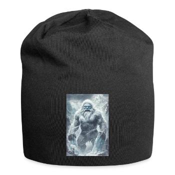 Yeti Mythologie Legende Geschenk - Jersey-Beanie - Schwarz - Vorne